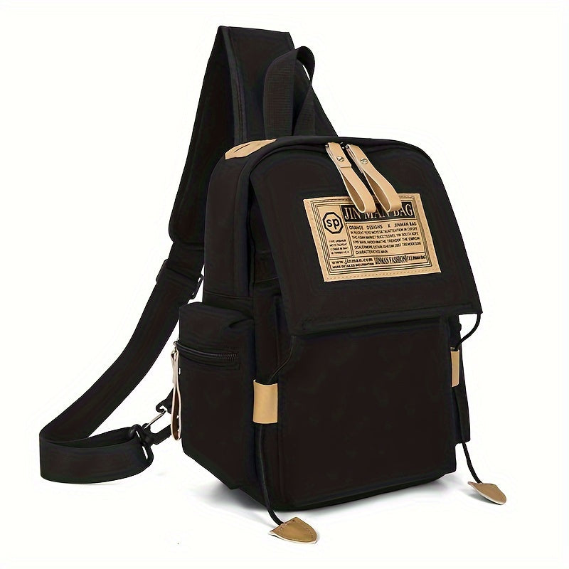 Sports Leisure Nylon Sling Bag - Men's Computer Shoulder Bag