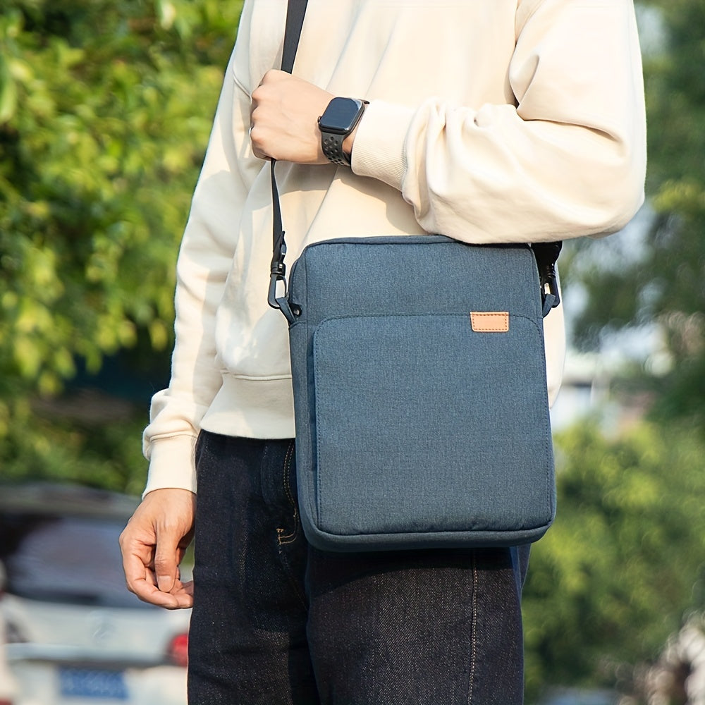 Vintage Plaid Crossbody Bag - Men's Fashion Casual Shoulder Bag